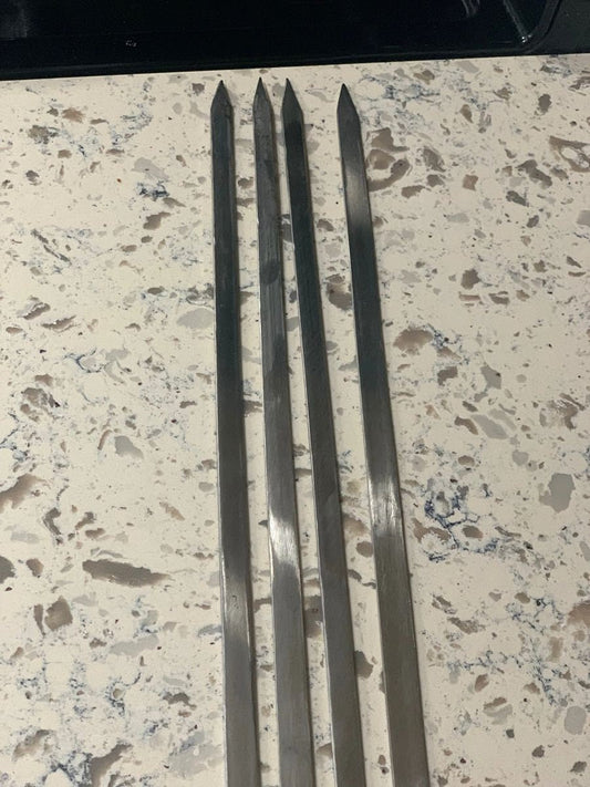 Stainless Steel Skewers 30" 4 pcs
