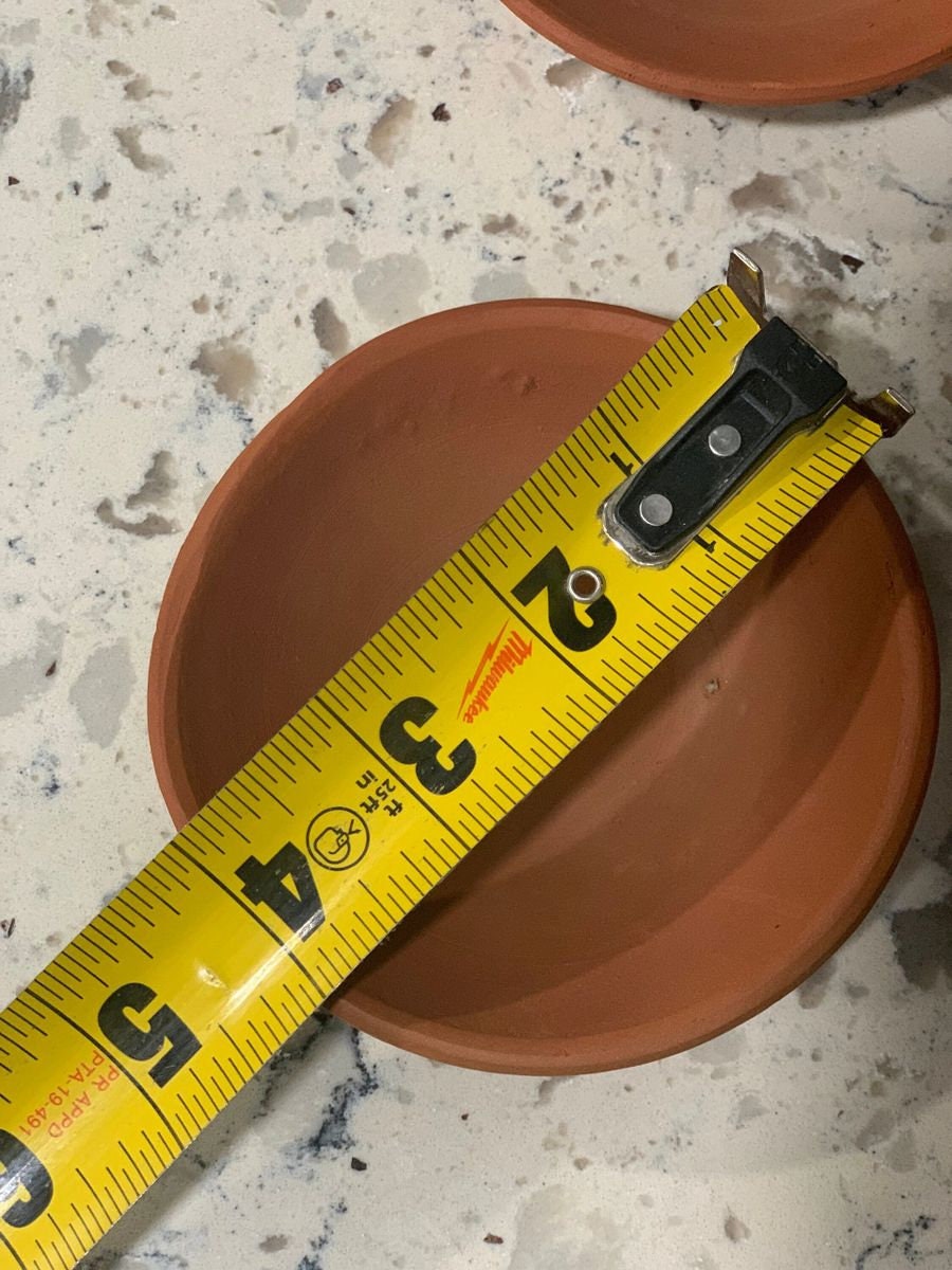 Clay mini Plates 4" (Kheer Thotti) 50 pcs