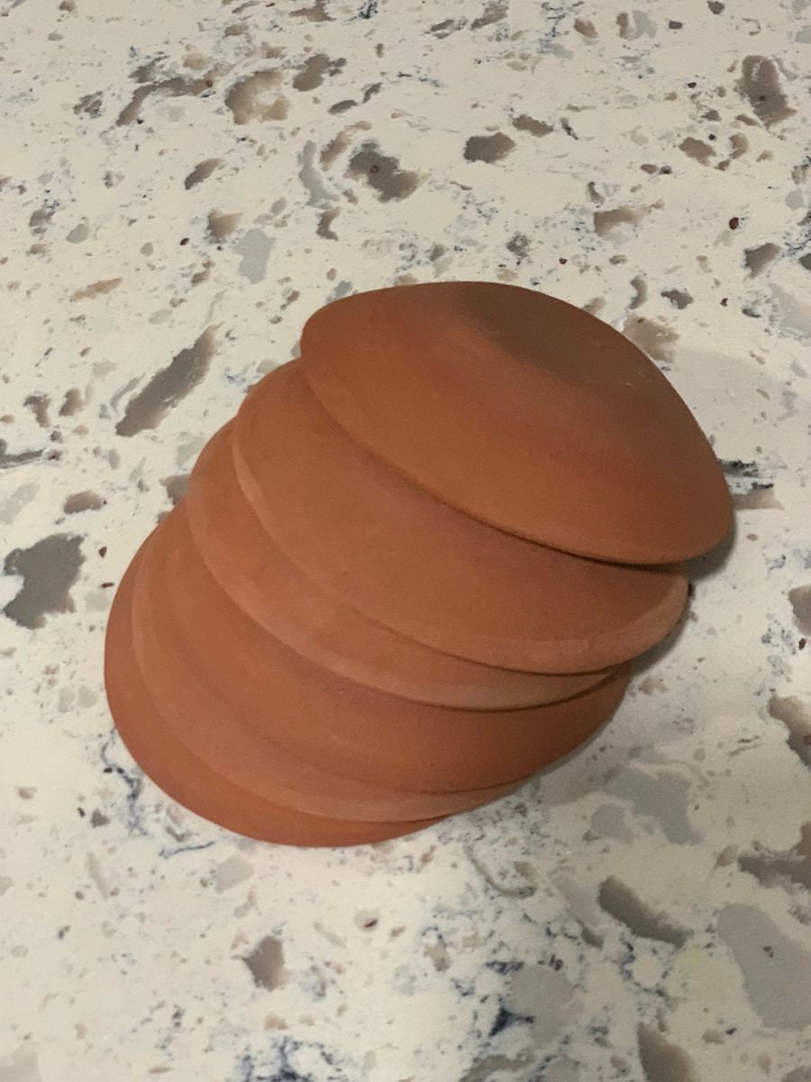 Clay mini Plates 4" (Kheer Thotti) 50 pcs