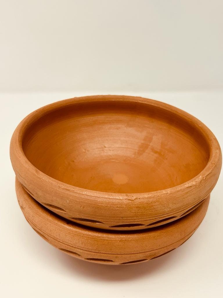 Clay Soup Bowl (UNGLAZED White Clay) 3pcs